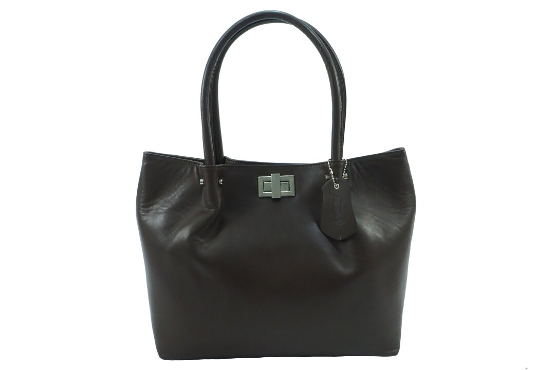 Mallow Lamb Leather Bag in Bubble Noir