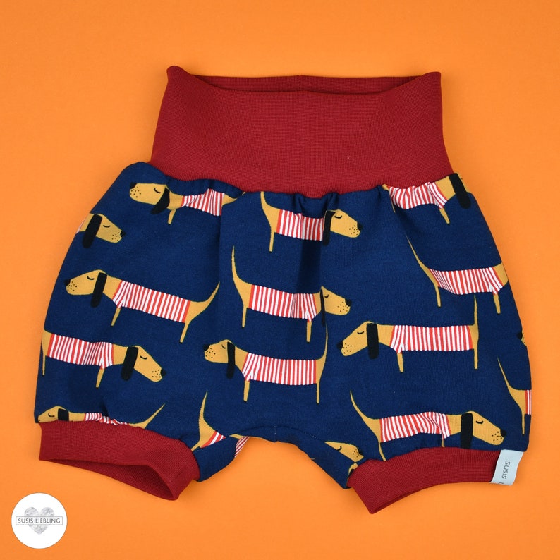 Baby Short Pants The Striped Dachshund Size 68 / 74 image 1