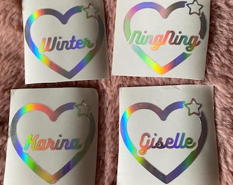Kpop AESPA Heart Decal
