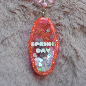 Kpop BTS Spring Day Hotel Keychain Resin Shaker- A-Grade