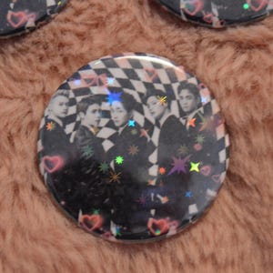 KPOP SHINee OT5 37mm Holographic Button Badge