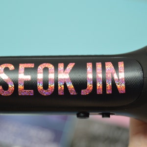 Barra de luz con nombre grande de Kpop BTS - Calcomanía ARMY BOMB
