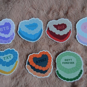 Kpop koreanischer Kuchen inspiriert Sticker