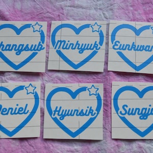 Kpop BTOB Bias Hart Naam Lightstick Sticker