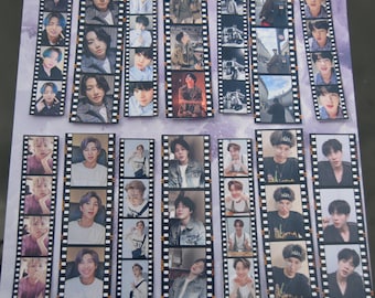 Kpop BTS Member Photo Film Strips