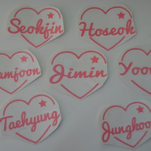 Kpop BTS Heart Lightstick- ARMY BOMB Decal