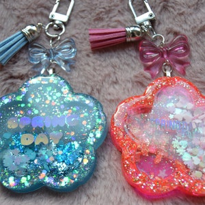 Kpop BTS Spring Day Sakura Resin Shaker Keychain- A-Grade