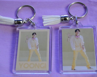 Kpop BTS Yoongi keyring |Yellow|