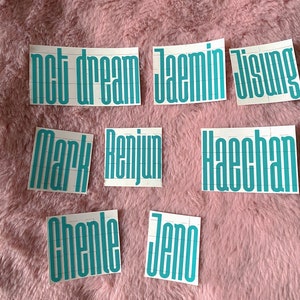 Kpop NCT Dream - NCT 127 - nct wish - wayv - BIAS Name Lightstick deco decal sticker