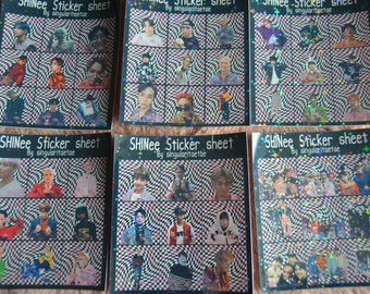 SHINee Kpop Sticker Sheet: Star Sparkle Holographic, Planner Deco