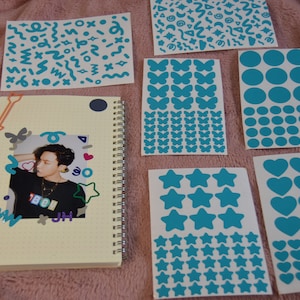 Vinyl Polco Deco Toploader Stickers, kpop deco, photocard deco, polaroid deco, journal deco - SET OF 6 - you choose the colour