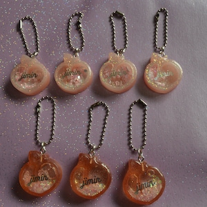 Kpop BTS Jimin Peach Shaker Charm Keychain