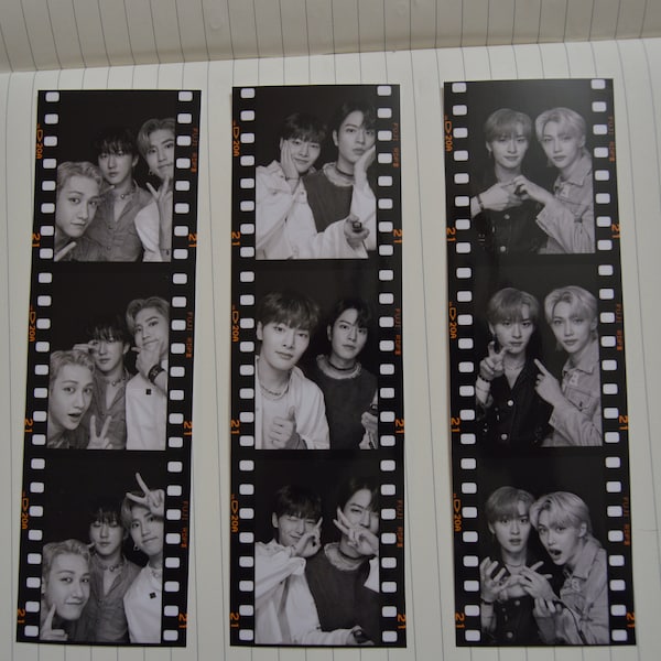 KPOP Stray Kids SKZ Member Photo Film Strips