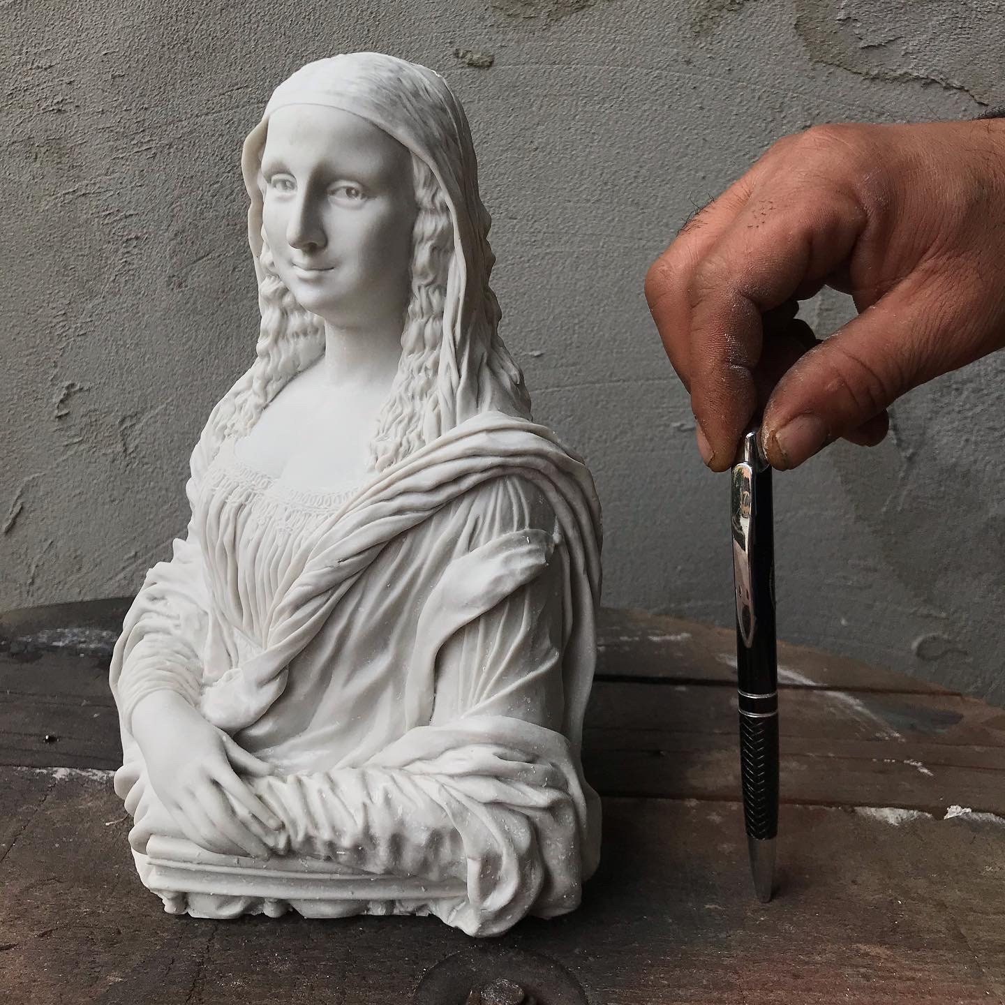 Handmade Mona Lisa Statue Mona Lisa Sculpture Gift Etsy