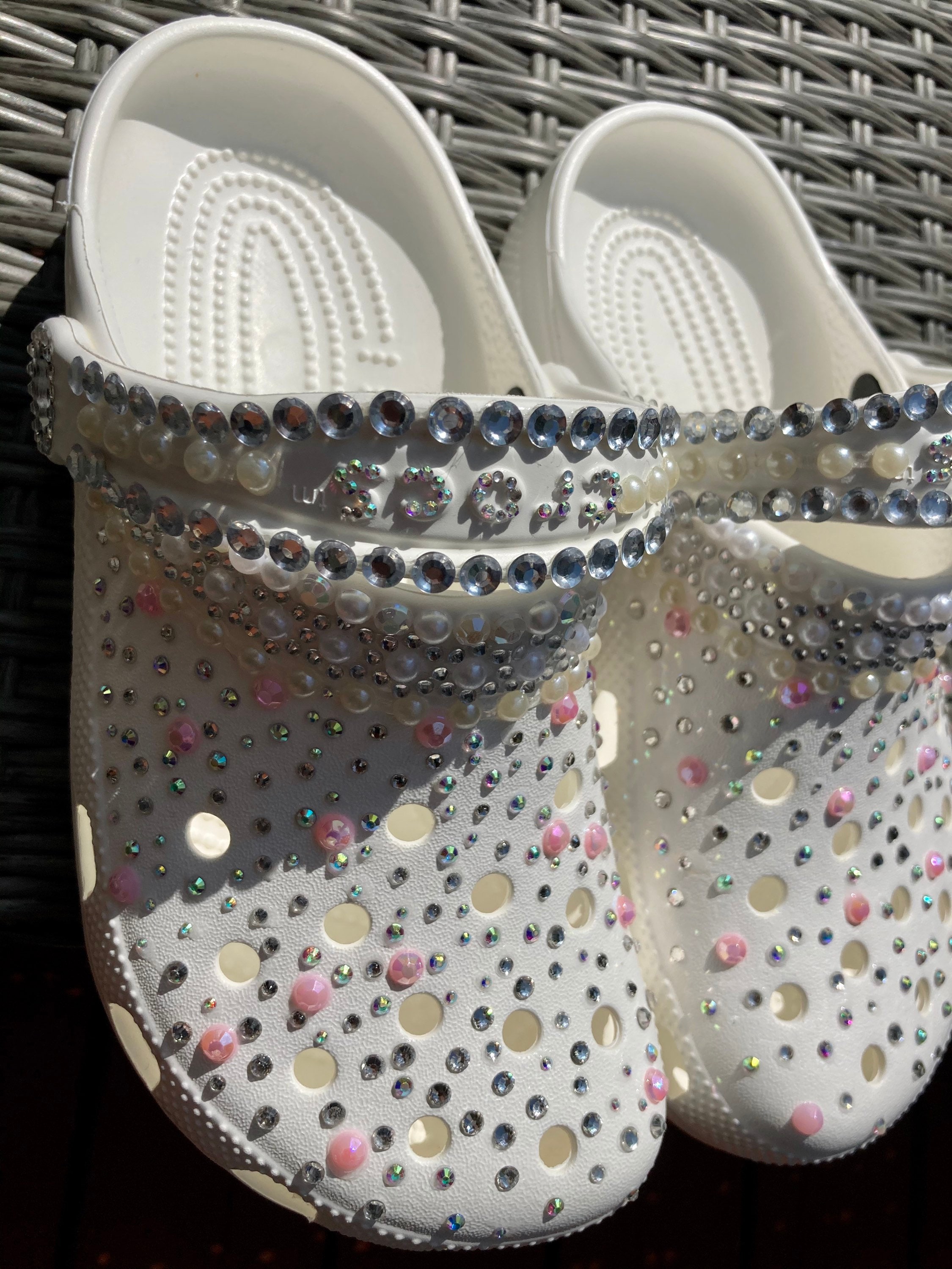 bridal crocs flats