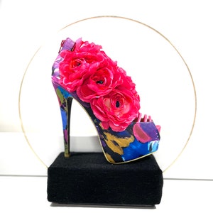 High Heel Shoe Artificial Floral Arrangement