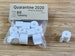 COVID-19 Emergency Toilet Paper - Ten Pieces for #2 | Trinket | Office Desk Decorations | Tree Ornament | Doll Accessory 