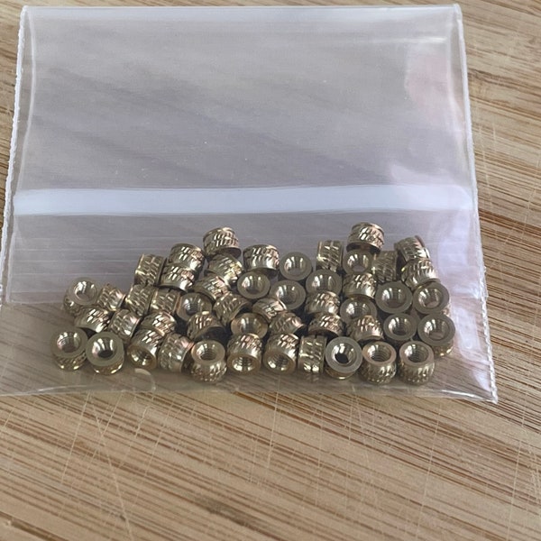 M3x5x4mm Brass Threaded Heat Set Inserts, Voron Printers or printer projects