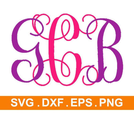 Download Interlocking Monogram Svgmonogram Svgmonogram Etsy