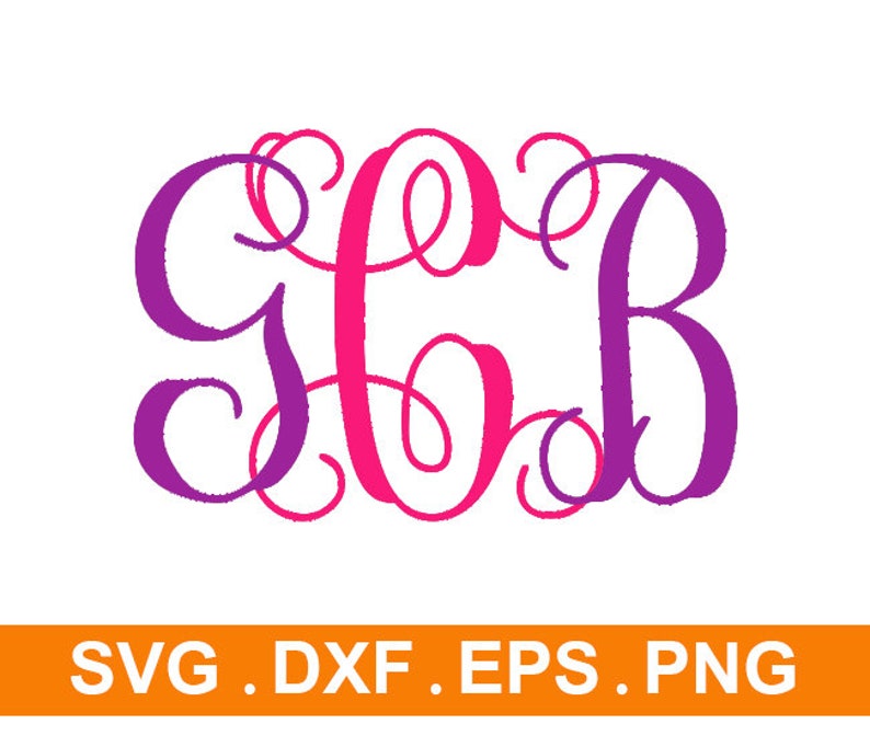 Download 15 Monograms SVG Pack Monogram SVG Vine Font Fishtail | Etsy