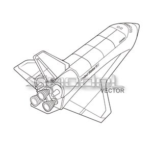 Spaceshuttle svg, ai, eps, dxf, png, jpg,