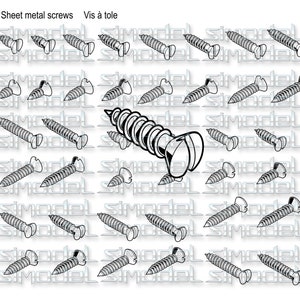 Sheet metal screws, nuts & bolts, vector, fasteners, svg,eps,ai,dxf, png  sheet metal