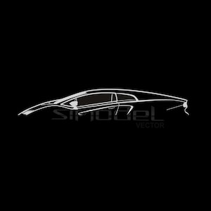 Lamborghini Countach silhouette  car vector svg,eps,png,pdf