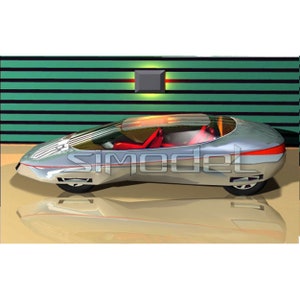 Car design 1 concept automobile illustration created by a designer wall art decor