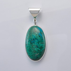 Pendant with Apatite made of 925 silver - Unique Boho Jewelry- Lightweight and Durable Jewelry Gift for Her