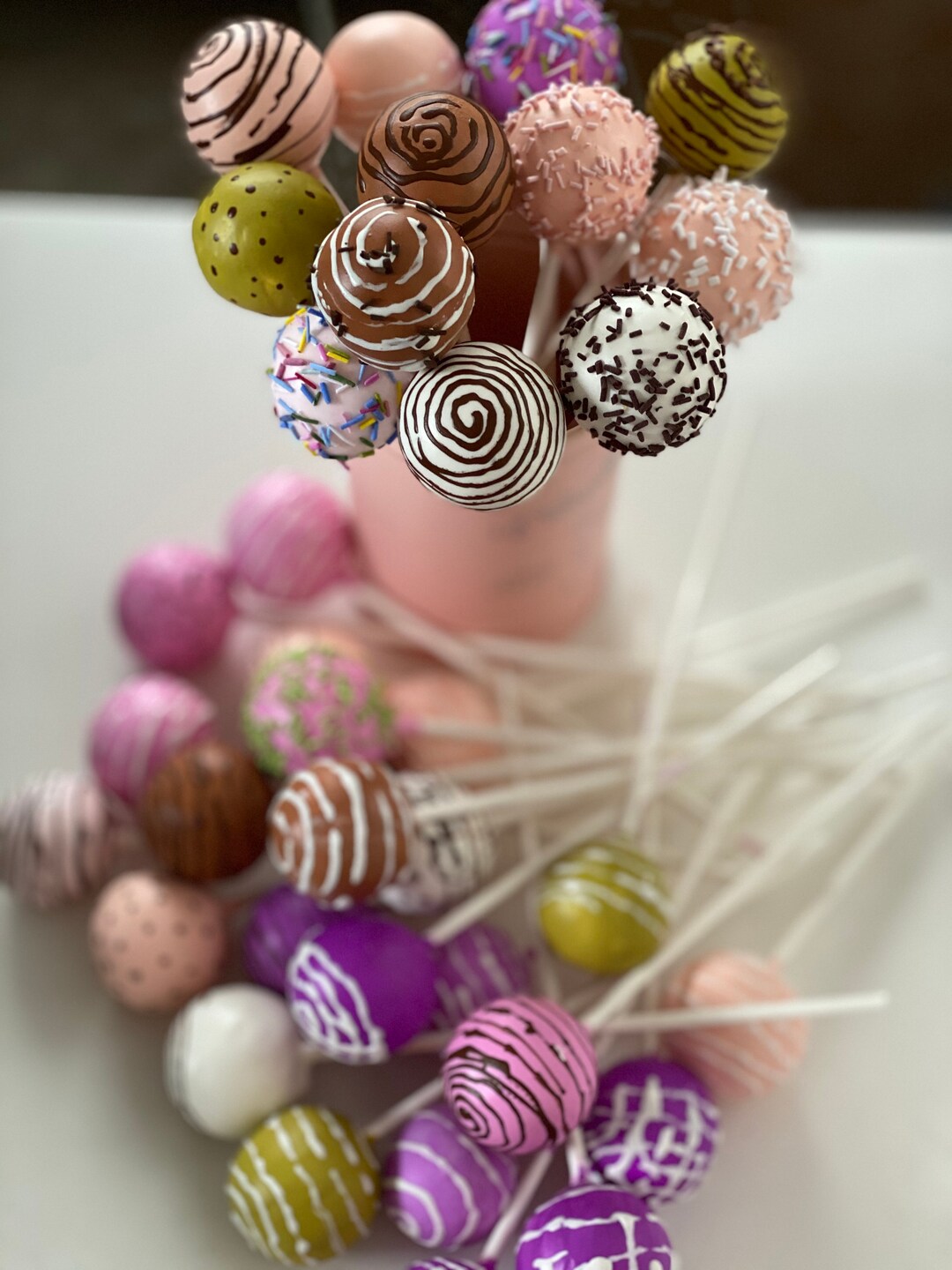 Fake Cake Pops Faux Cake Pops Fake Bake Candy Land Décor Etsy