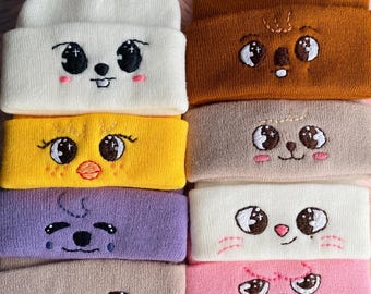 韓国人気ブランド ★ DEINET ★HANDMADE BEANIE SIGNATURE DEINET LOGO KNIT BEANIE IN GREY - 감도 깊은 취향