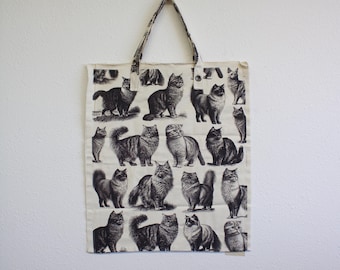 Cat Canvas Tote Bag