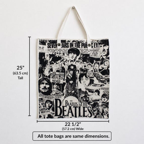 The Beatles Canvas Tote Bag View 3