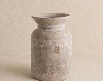 Vintage Wooden Vessel