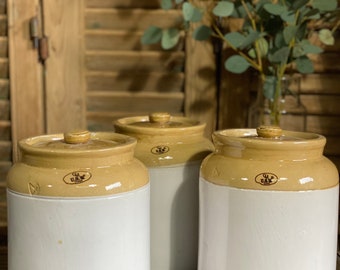 Vintage European Mustard Jar (small)