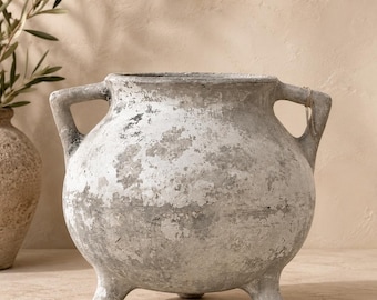 Authentic Willy Guhl Cauldron Planter | 1950s Eternit Planter