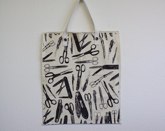 Vintage Barber Shop Canvas Tote Bag