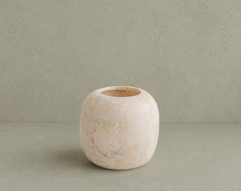 Vintage Alabaster Stone Vessel