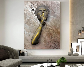 3d effect wall decor - Sculpture printing wall decor &quot;The Secret&quot;