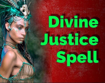 Divine Justice Magic Spell casting same day. Karma spell - scales of justice revenge spell