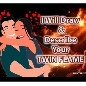 Psychic Artist Twin Flame I Will Accurately Draw & Describe Your Twin Flame same day psychic reading Artistic Psychic