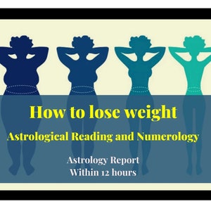 May include: Four silhouettes of people in different stages of weight loss, with the text "How to lose weight Astrological Reading and Numerology Astrology Report Within 12 hours" below.