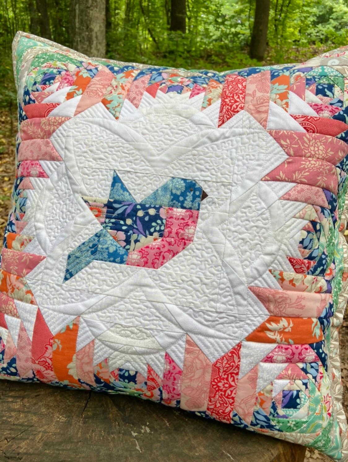 Quilt Pillow / Quilted Pillow Cover / Patchwork Pillow / Home Etsy
