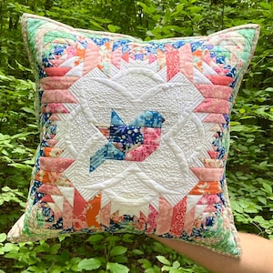 Quilt Pillow / Quilted Pillow Cover / Patchwork Pillow / Home Decor / Decorative Pillow / Quilted Pillow / Quilted Pillow Case