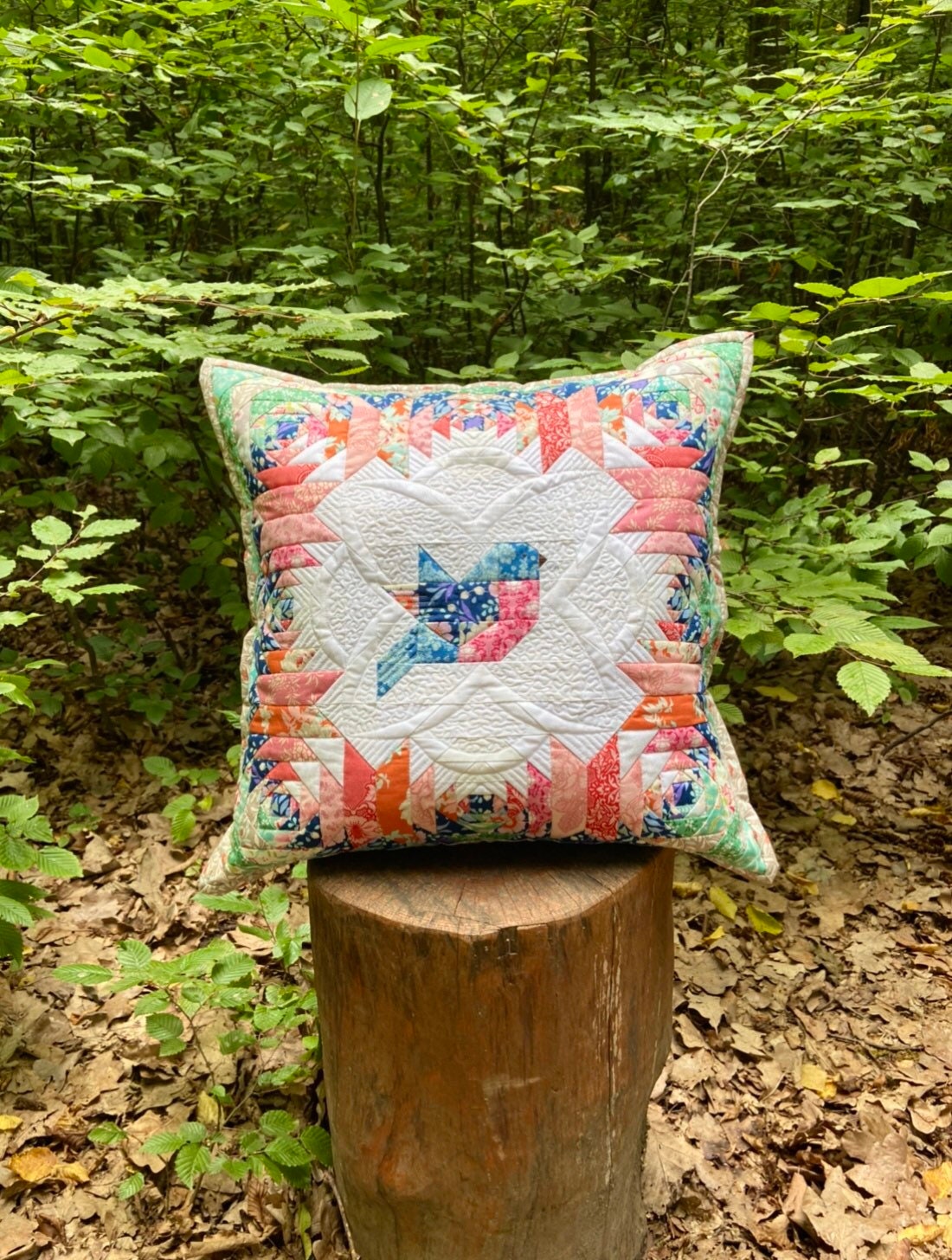 Quilt Pillow / Quilted Pillow Cover / Patchwork Pillow / Home Etsy