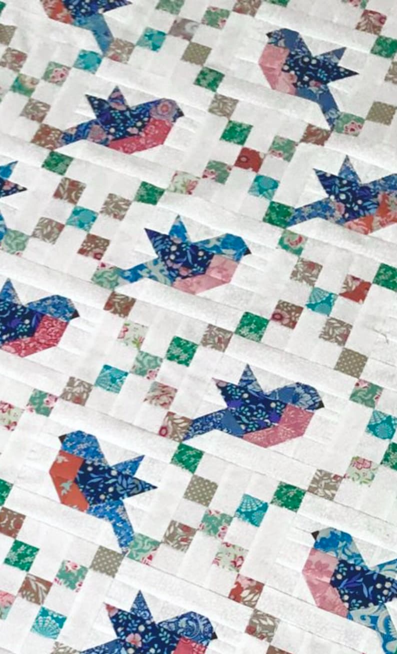 Quilt Pattern Bird Quilt Block Bird Quilt Pattern PDF Etsy