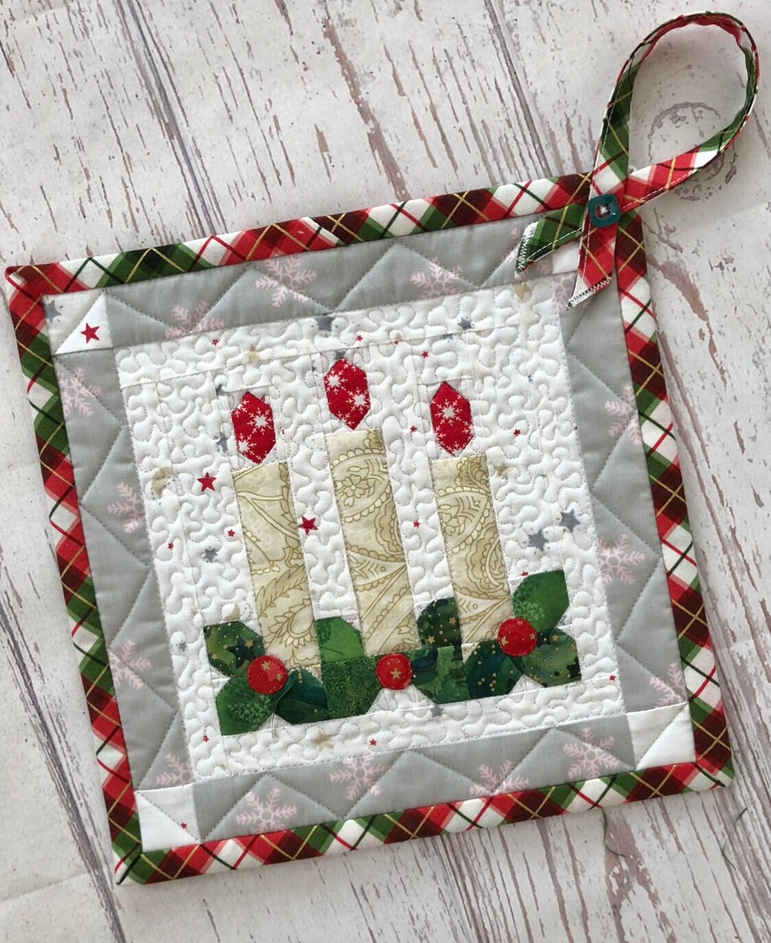 Christmas Shroom Quilted Round Mat NCU0DQQ077