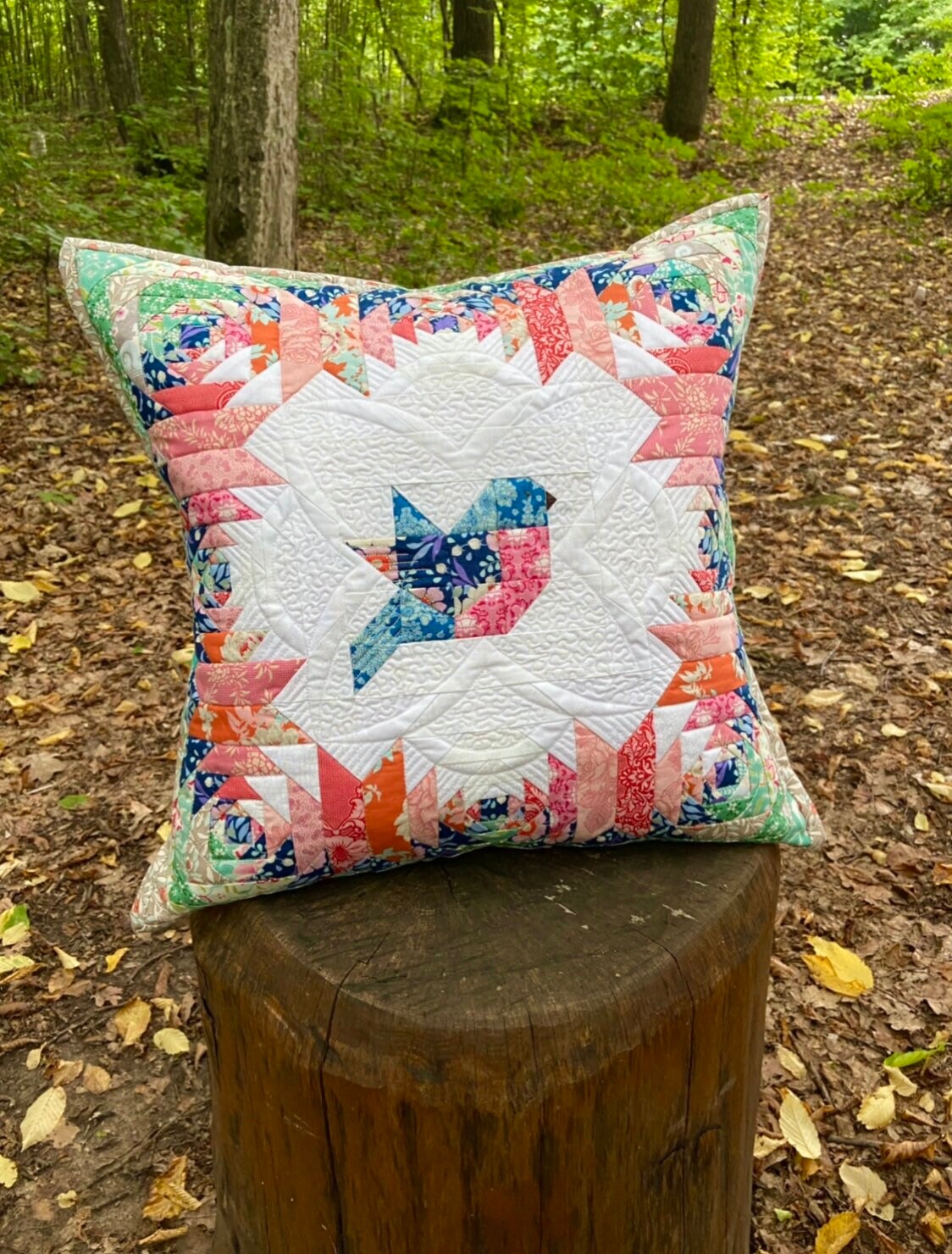 Quilt Pillow / Quilted Pillow Cover / Patchwork Pillow / Home Etsy