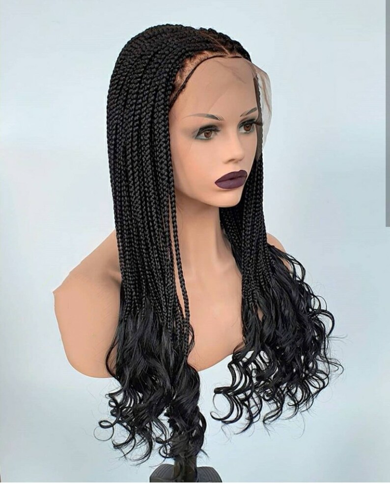 BRAIDED WIG. Full Lace Frontal braided wig. Nigeria woman Etsy