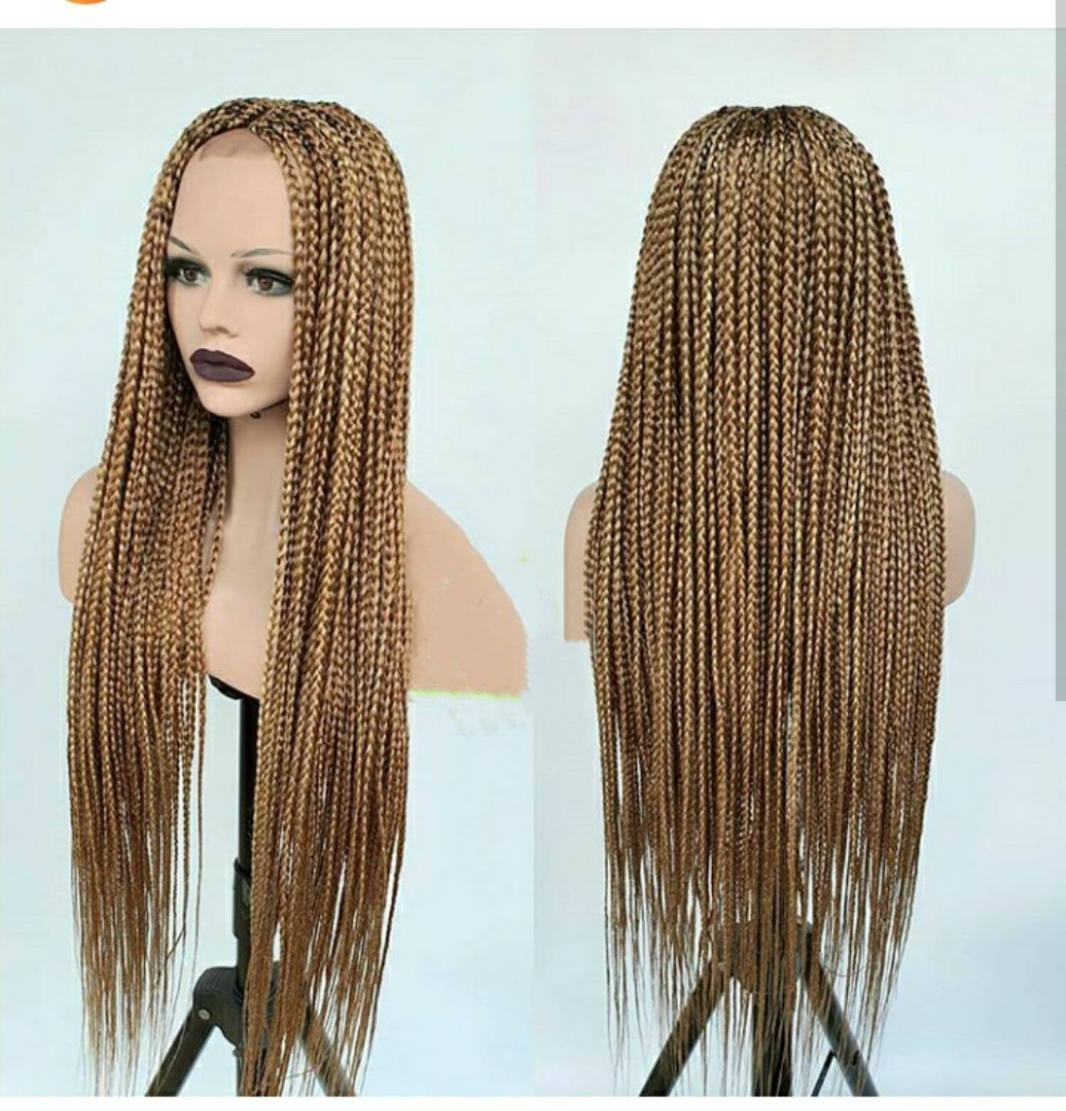 BRAIDED WIG. Full Lace Frontal braided wig. Nigeria woman Etsy